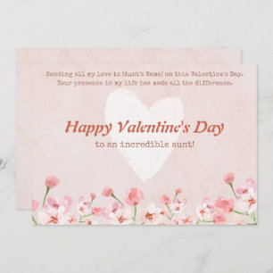 Happy Valentines Day to My Tante Feiertagskarte