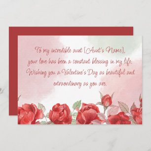 Happy Valentines Day to My Tante Feiertagskarte