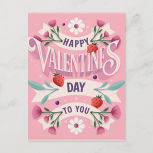 Happy Valentines Day to You Feiertagspostkarte