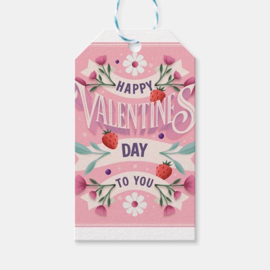 Happy Valentines Day to You Geschenkanhänger (Vorderseite)