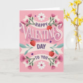 Happy Valentines Day to You Karte (Gelbe Blume)