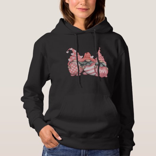 Happy Valentines Day Tomte Hoodie (Vorderseite)