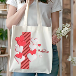 Happy Valentine's Day Tote Bag: Ein stilvolles Ges Tragetasche