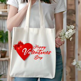 Happy Valentine's Day Tote Bag: Trage Liebe für si Tragetasche