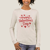 Happy Valentine's Day  Tri-Blend Shirt (Vorderseite)