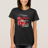 Happy Valentines Day Truck Carrying Love Of Cat He T-Shirt (Vorderseite)