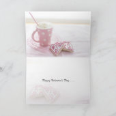 Happy Valentine's Day Two Hearts Two Bikes Karte (Innenseite)