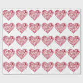Happy Valentines Day Valentine Liebe Herz Geschenkpapier (Flach)