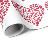 Happy Valentines Day Valentine Liebe Herz Geschenkpapier (Rolleneckpunkt)