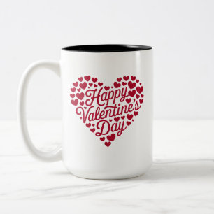 Happy Valentines Day Valentine Liebe Herz Zweifarbige Tasse