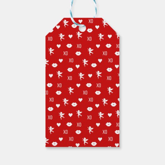 Happy Valentine's Day Valentine Symbols Geschenk T Geschenkanhänger (Rückseite)