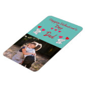 Happy Valentine's Day Vater Foto Magnet (Linke Seite)