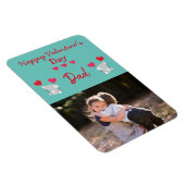 Happy Valentine's Day Vater Foto Magnet (Rechte Seite)