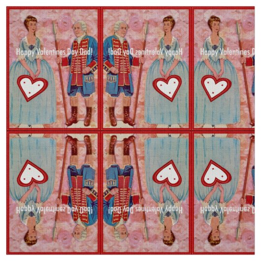 Happy Valentines Day Vater Stoff (Muster)
