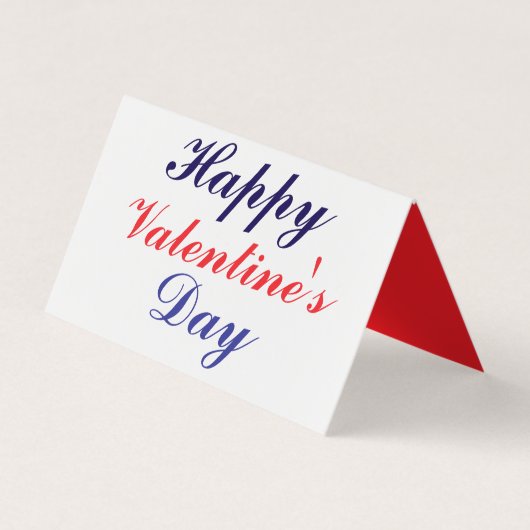 Happy Valentine's Day Visitenkarten (Vorderseite)