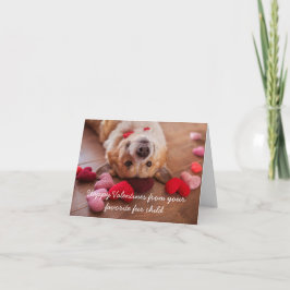 Happy Valentines Day von Ihrem Pelzkind Karte