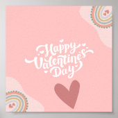 Happy Valentine's Day Wall Art Poster (Vorne)