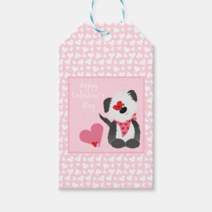 Happy Valentines Day Welppy Hearts Pink Geschenkanhänger