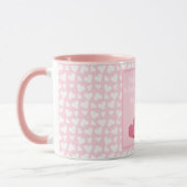Happy Valentines Day Welppy Hearts Pink Tasse (Links)