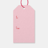 Happy Valentines Day Welsh Wire Fox Terrier Dogs Geschenkanhänger (Rückseite)