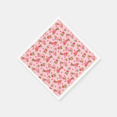 Happy Valentines Day Welsh Wire Fox Terrier Dogs Serviette (Ecke)