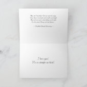 Happy Valentine's Day White Hearts Feiertagskarte (Innenseite)