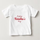 Happy Valentine's Day White T-ShirtT-Shirt Baby T-shirt (Vorderseite)