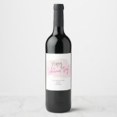 Happy Valentine's Day Wine Labels Weinetikett (Vorderseite)