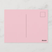 Happy Valentines Day Wire Fox Terrier Dog Pink Car Postkarte (Rückseite)