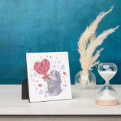 Happy Valentine's Day with Bunny & Lollipop Fotoplatte (InSitu)