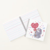 Happy Valentine's Day with Bunny & Lollipop Notizblock (Innenseite)