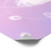 Happy Valentine's Day with Fluffy White Cat Poster (Ecke)