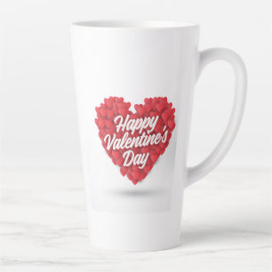 Happy Valentine's Day with Hearts Design-23056 Milchtasse