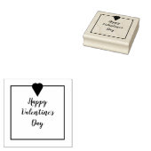 Happy Valentine's Day with Herz Gummistempel (Stempel)