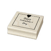 Happy Valentine's Day with Herz Gummistempel (Stempel)