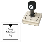 Happy Valentine's Day with Herz Gummistempel (Stempel)