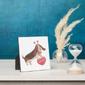 Happy Valentine's Day with Puppy Fotoplatte (InSitu)