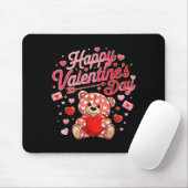 Happy Valentines Day Women Cute Bear Valentine Hea Mousepad (Mit Mouse)