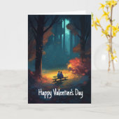 Happy Valentine's Day World Empty ohne Sie Karte (Gelbe Blume)