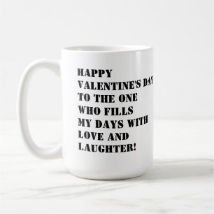 Happy Valentine's Day wünscht ein Paar Kaffeetasse