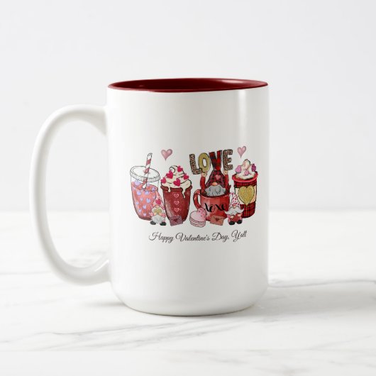 Happy Valentine's Day Y'all Tasse (Links)