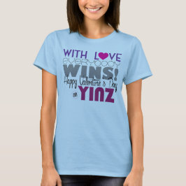 Happy Valentine's Day Yinz Hoodie Dress T-Shirt