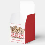 Happy Valentines Day Yorkshire Terrier Dogs Geschenkschachtel (Geöffnet)