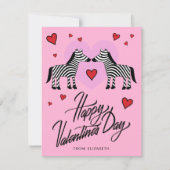 HAPPY VALENTINE'S DAY Zebra Friends (Vorderseite)