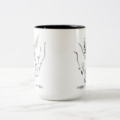 Happy Valentine's Day Zwei-Tone-Tasse Zweifarbige Tasse (Mittel)