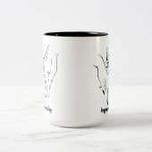Happy Valentine's Day Zwei-Tone-Tasse Zweifarbige Tasse (Mittel)