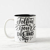 Happy Valentine's Day Zweifarbige Tasse (Links)