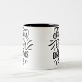 Happy Valentine's Day Zweifarbige Tasse (Mittel)