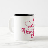 Happy Valentine's Day Zweifarbige Tasse (Vorderseite Links)