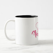 Happy Valentine's Day Zweifarbige Tasse (Links)